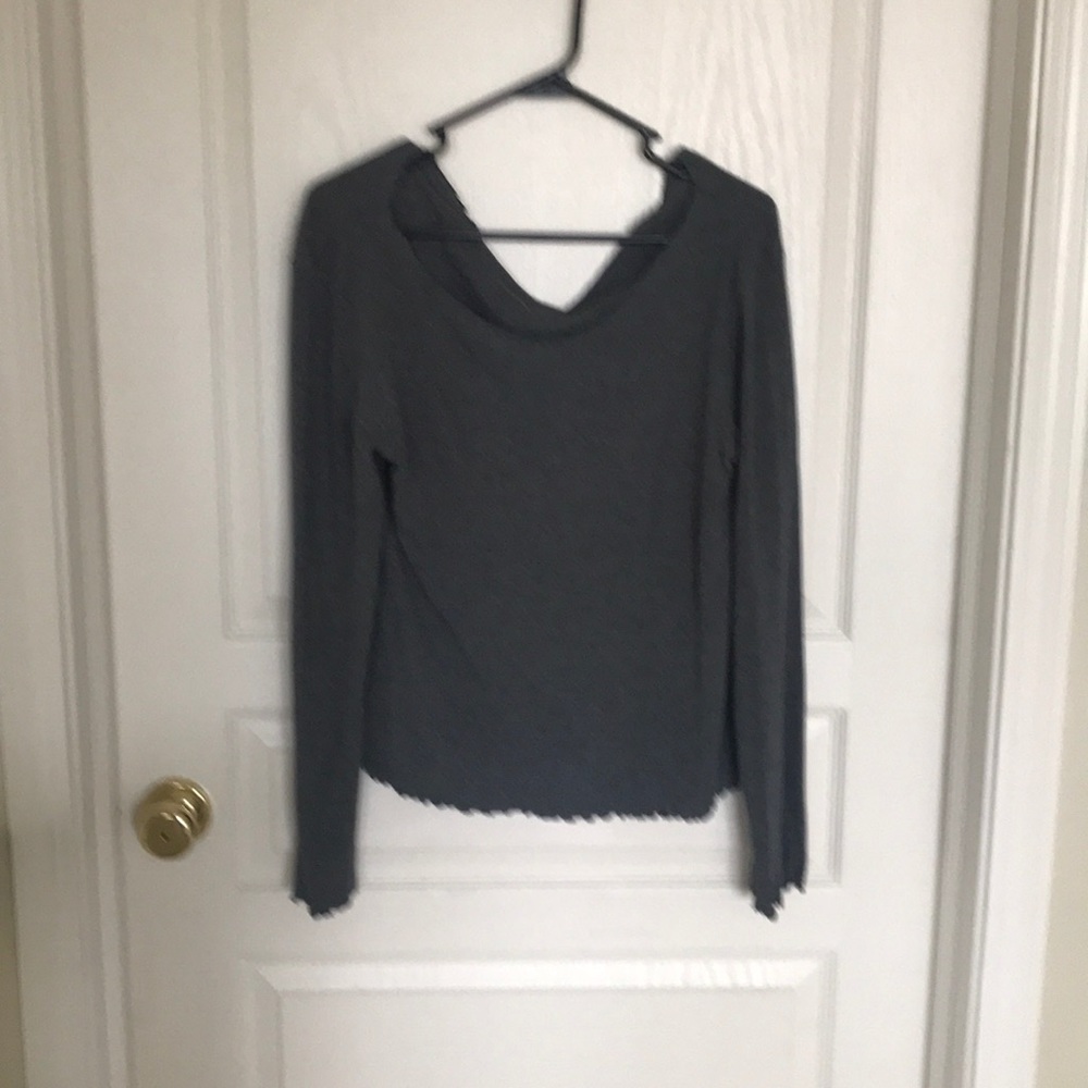 Gap ladies gray top size large